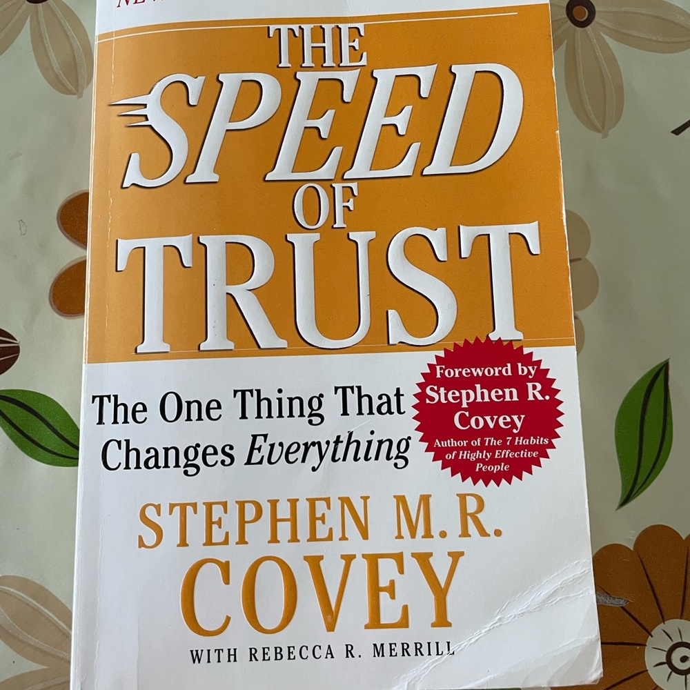 4/$20📚The Speed of Trust Book by Stephen M.R. Covey